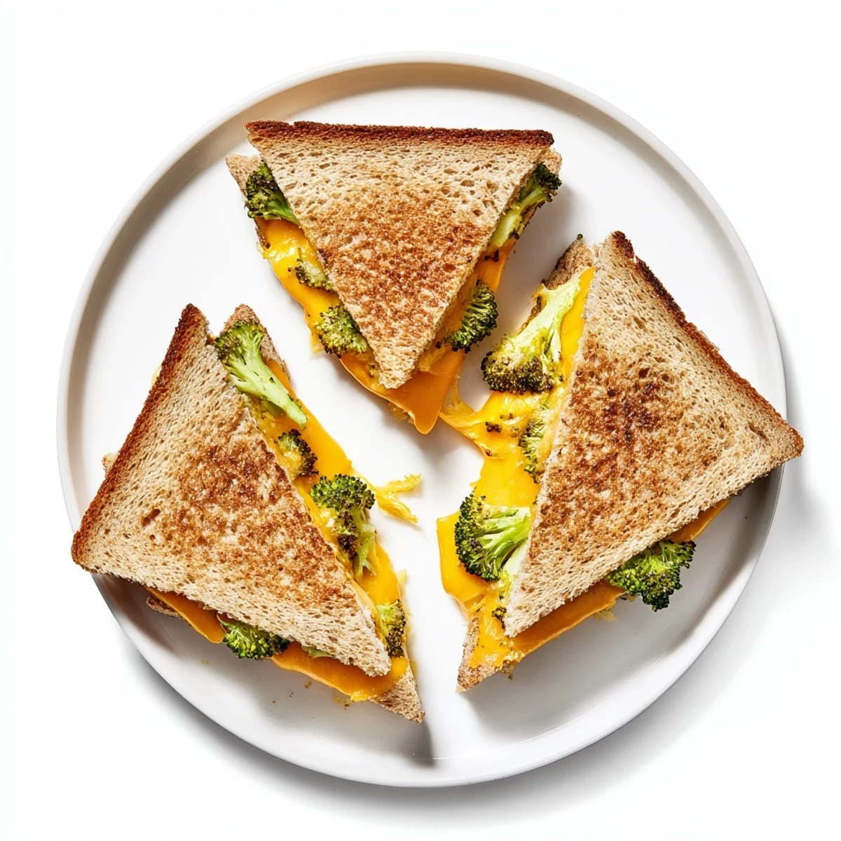 Roasted Broccoli & Cheddar Grilled Cheese