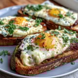 Asparagus and Egg Tartines with creamy eggs, crisp asparagus, and toasted bread for a fresh spring brunch.