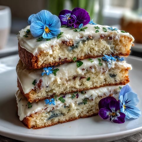 Spring Cake Pressed Flowers