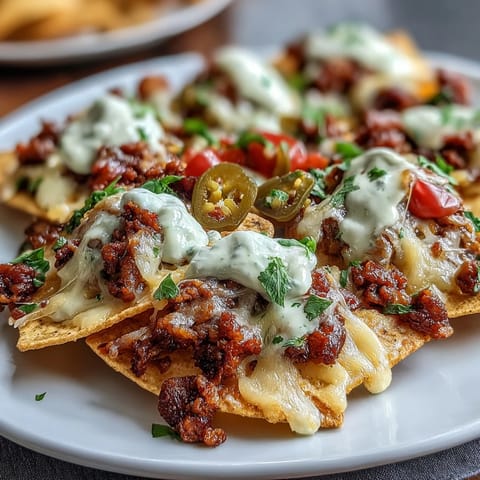 Loaded Baseball Nachos Cheese