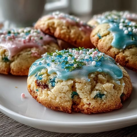 Bright lemon sugar cookies with pastel glaze, perfect for spring celebrations and dessert tables.