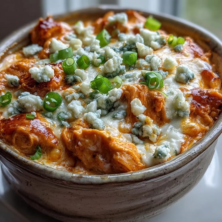 Shredded chicken and melty cheddar swirl through Crock Pot Buffalo Chicken Dip Soup served in a warm mug.