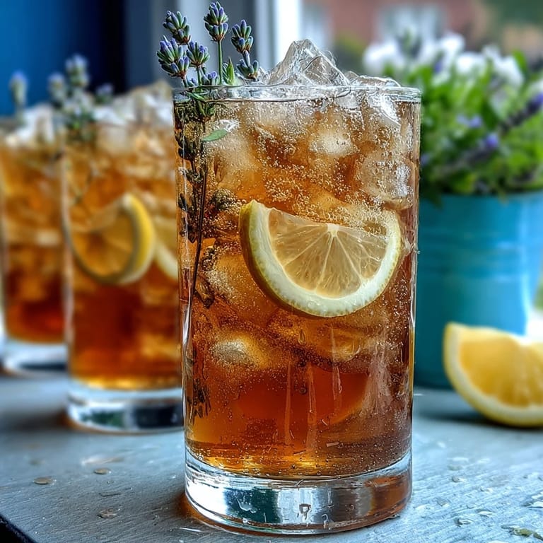 Refreshing Lavender Lemonade Spritz featuring homemade lavender syrup, zesty lemon, and sparkling wine for a festive drink.